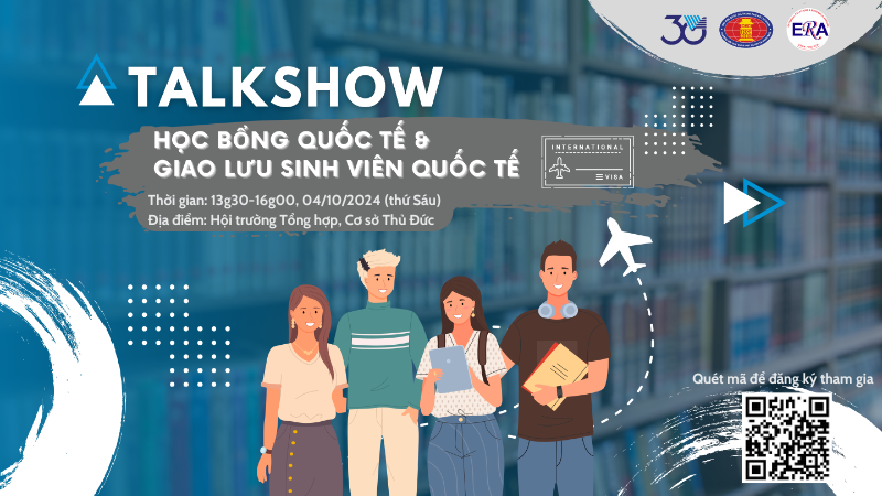 Thư mời tham dự Talkshow "Học bổng quốc tế và Giao lưu sinh viên quốc tế"