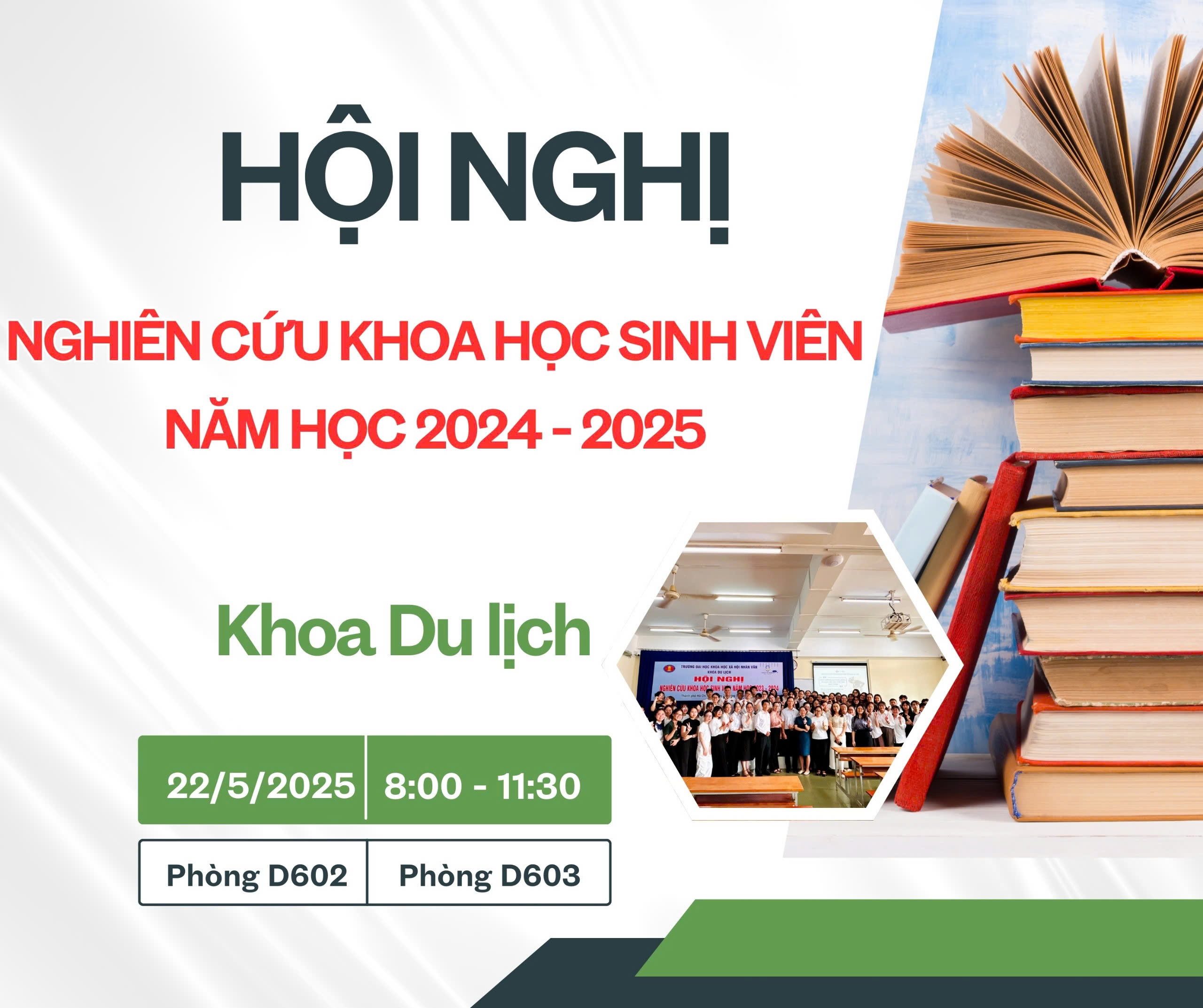 Hội nghị Nghiên cứu khoa học sinh viên Khoa Du lịch, năm học 2024 - 2025