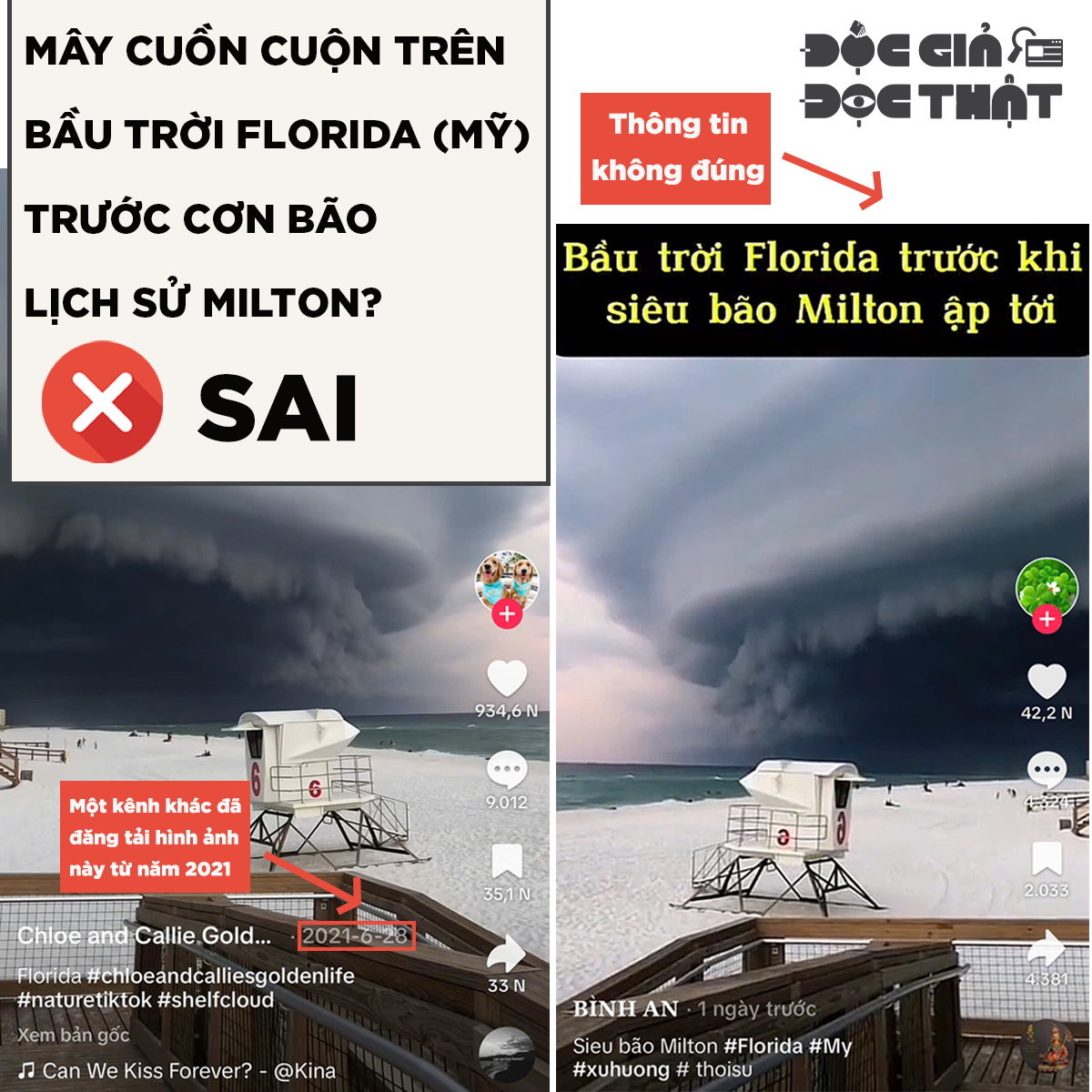 MÂY CUỒN CUỘN TRÊN BẦU TRỜI FLORIDA (MỸ) TRƯỚC CƠN BÃO LỊCH SỬ MILTON?