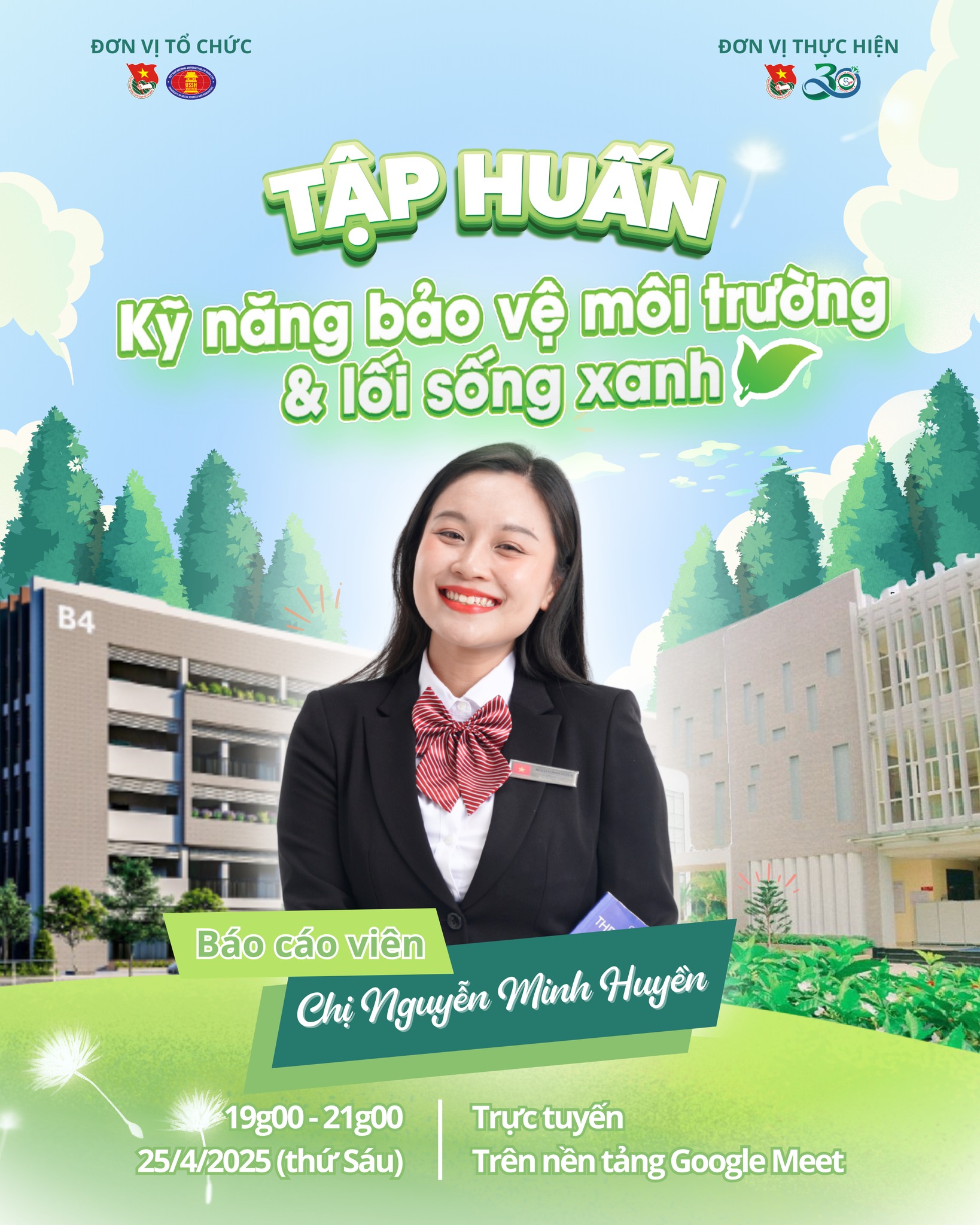 Tập huấn “Kiến thức bảo vệ môi trường và lối sống xanh”: Hướng đến một thế hệ sinh viên sống xanh – sống bền vững