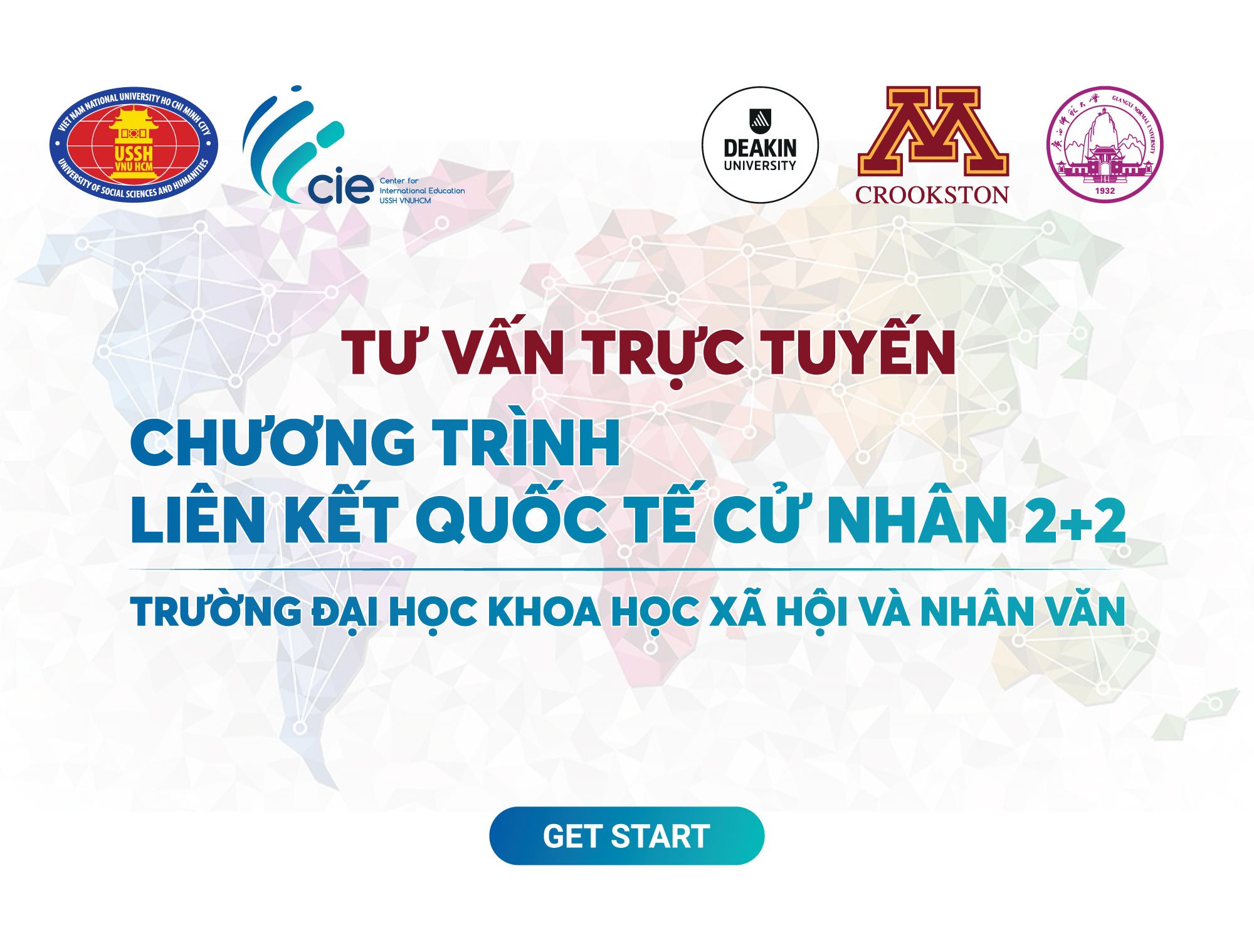 Mời tham gia chuỗi chương trình tư vấn trực tuyến về bốn chương trình liên kết quốc tế 2+2 (18-20.8.2021)