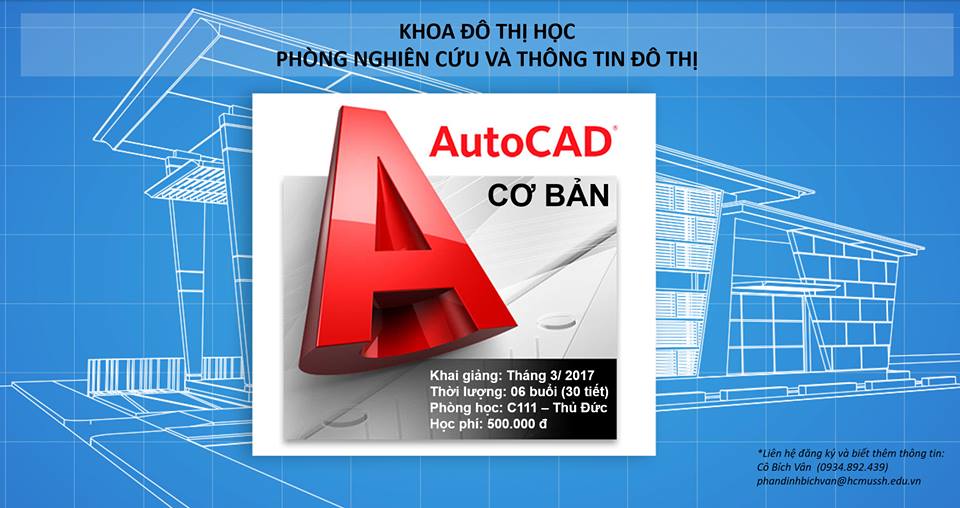 Chiêu sinh lớp Autocad cơ bản