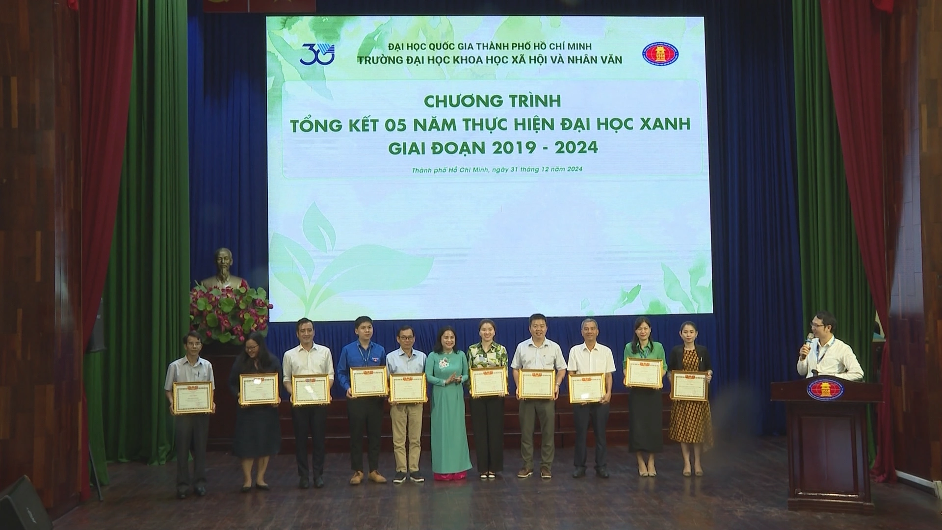 HTV - Trường Đại học Khoa học Xã hội và Nhân văn tổng kết 5 năm thực hiện Đại học xanh