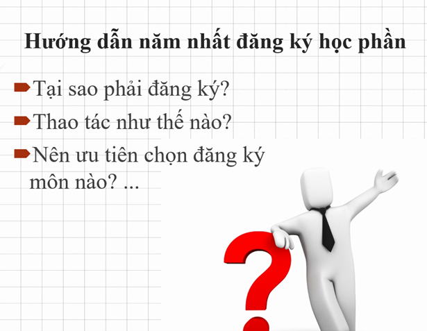 Hướng dẫn cách đăng ký học phần cho sinh viên năm thứ nhất K2024