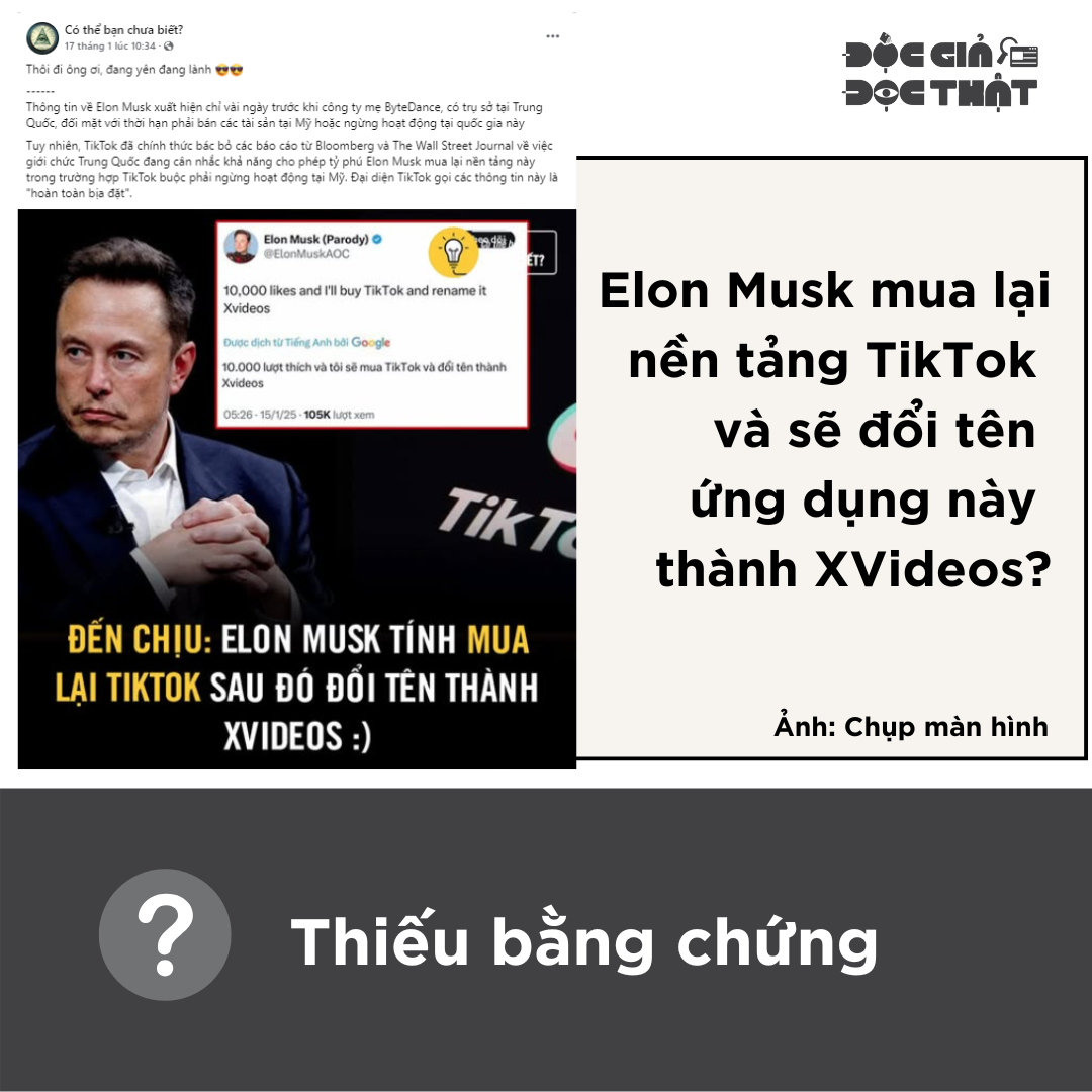 Elon Musk mua lại TikTok và sẽ đổi tên ứng dụng này thành XVideos?