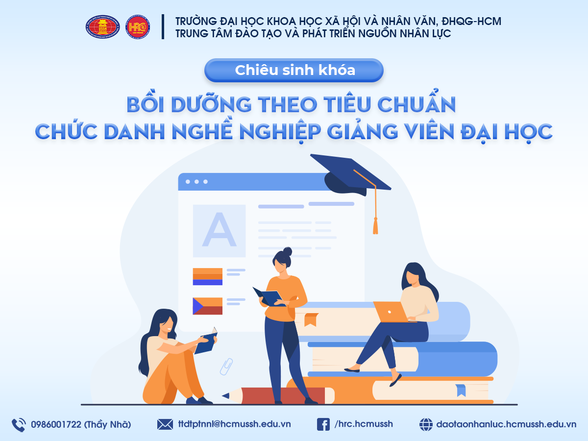 Chiêu sinh khóa Bồi dưỡng theo tiêu chuẩn chức danh nghề nghiệp giảng viên đại học (Khóa 2) – Khai giảng 02/12/2023