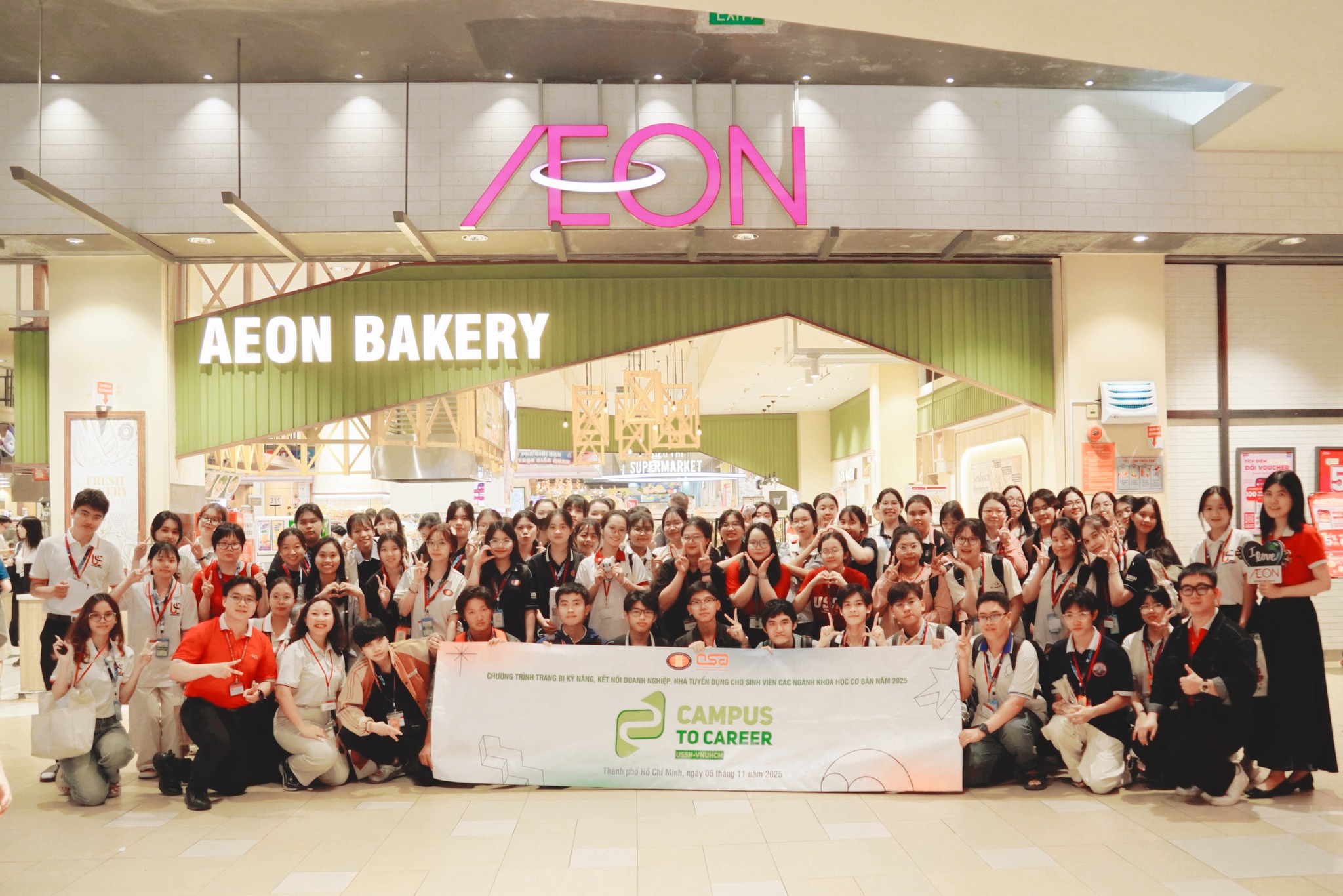 CAMPUS TO CAREER 2025: Hành trình học tập thực tế tại AEON Mall Việt Nam