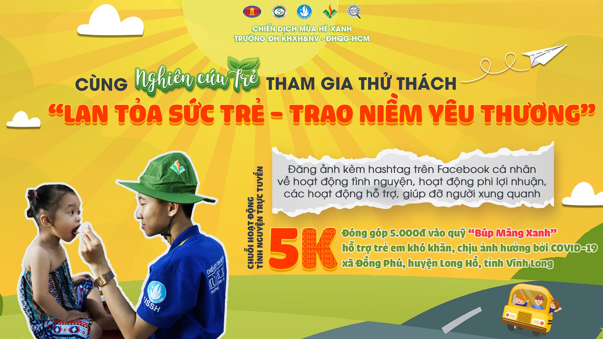Chuỗi hoạt động tình nguyện trực tuyến 5K - ủng hộ Quỹ “Búp Măng Xanh”