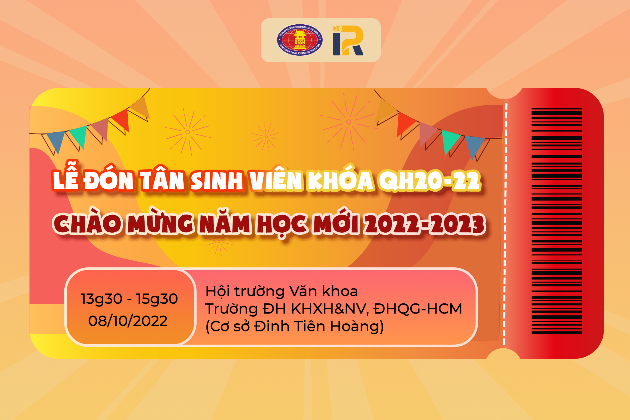Thông báo Chương trình Chào đón Tân sinh viên Khoa Quan hệ Quốc tế