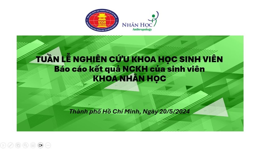 BÁO CÁO NGHIÊN CỨU KHOA HỌC SINH VIÊN CẤP TRƯỜNG CỦA SINH VIÊN KHOA NHÂN HỌC
