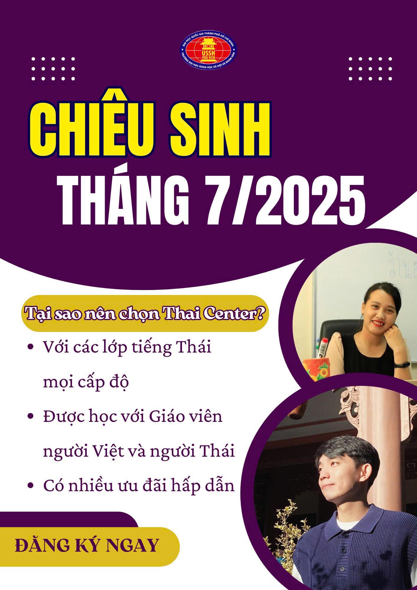 Chiêu sinh lớp tiếng Thái Offline & Online tháng 07/2025