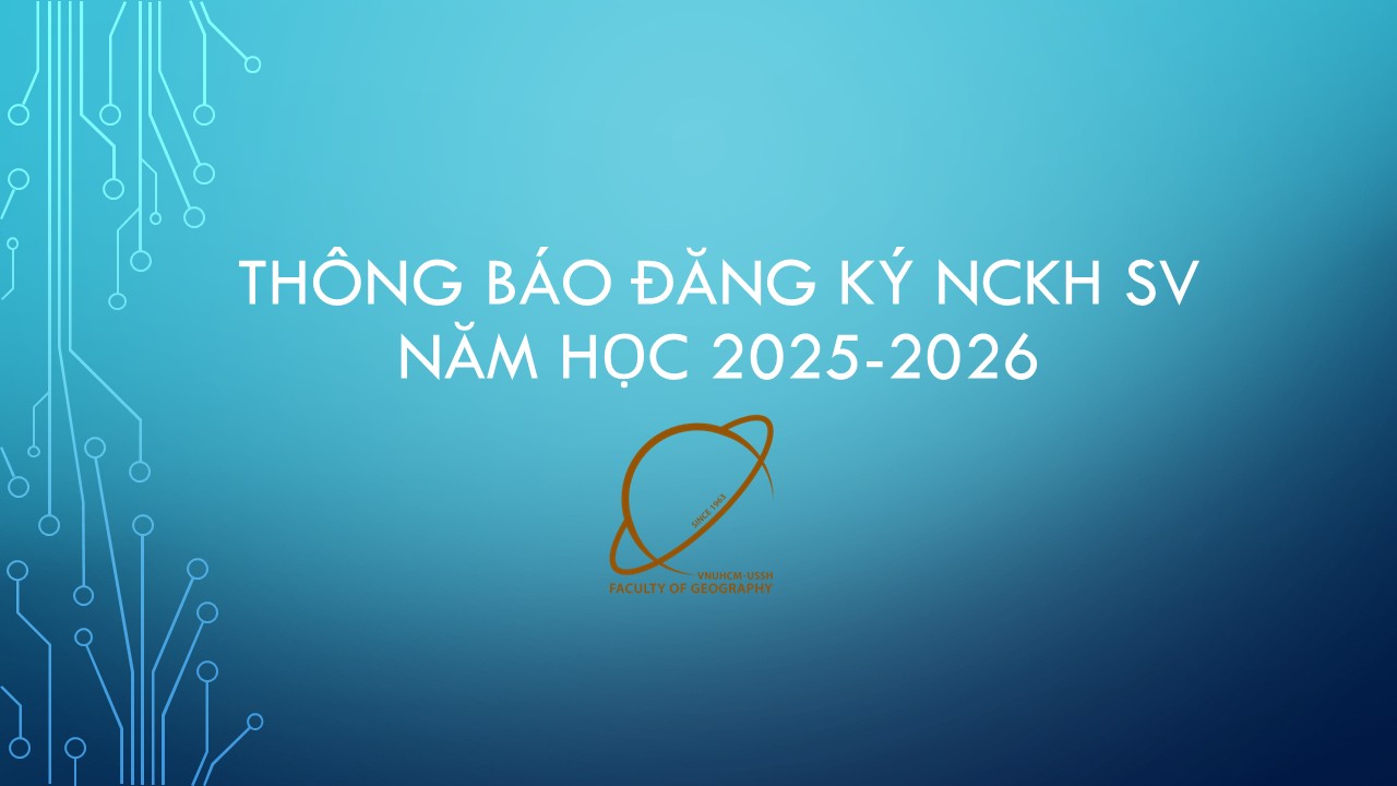Thông báo đăng ký NCKHSV năm học 2025-2026