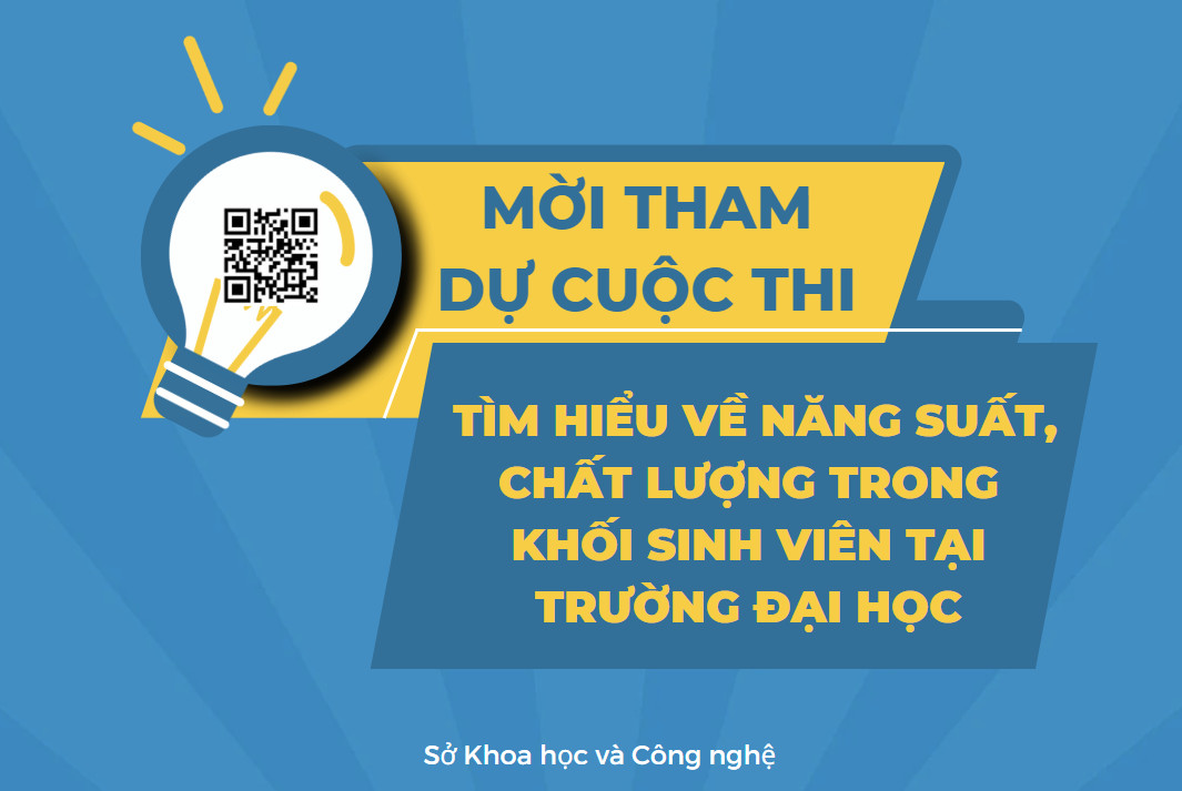 Mời tham gia cuộc thi: "Tìm hiểu về năng suất chất lượng trong khối sinh viên tại các trường đại học"