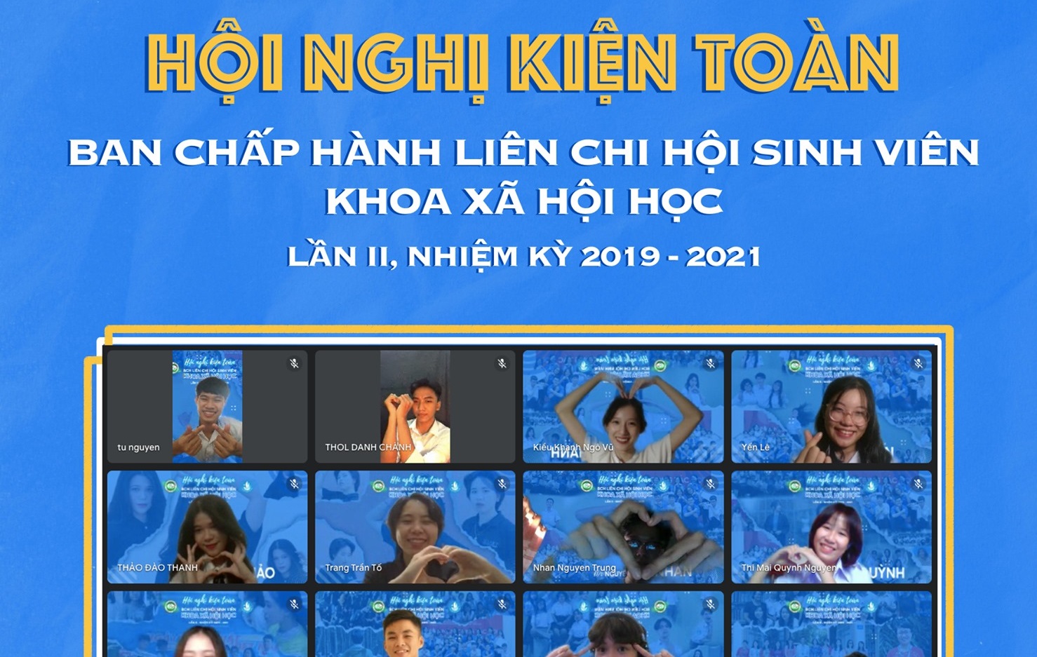 Hội nghị kiện toàn Ban chấp hành Liên Chi Hội lần II, nhiệm kỳ 2019 - 2021