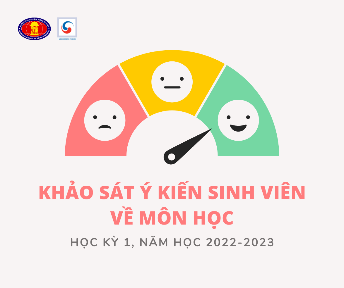 Khảo sát ý kiến sinh viên về môn học trong học kỳ 1 năm học 2022-2023