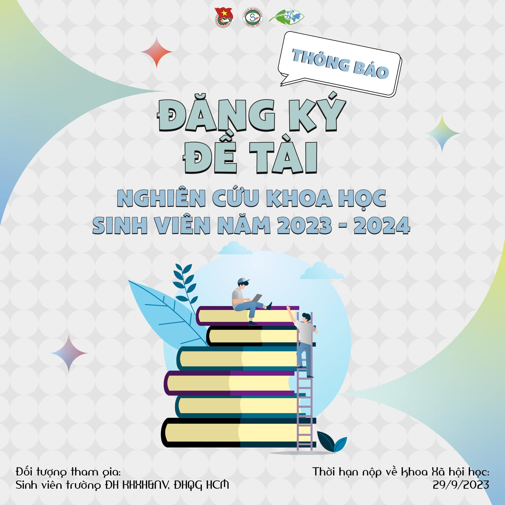 Thông báo về việc đăng ký nghiên cứu khoa học sinh viên năm học 2023