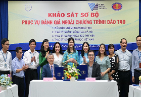 Tiếp đón Đoàn khảo sát sơ bộ đánh giá 4 chương trình đào tạo