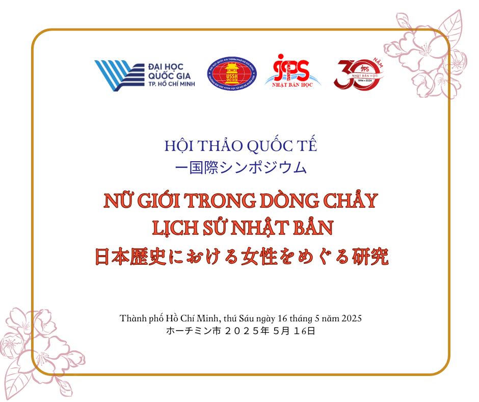 Hội thảo quốc tế “Nữ giới trong dòng chảy lịch sử Nhật Bản” ngày 16/5/2025