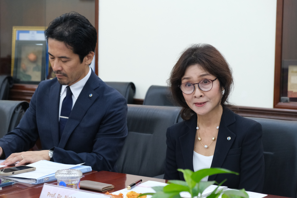GS.TS Nishikawa Mayumi tin rằng cả hai đơn vị sẽ có những hoạt động hợp tác hiệu quả - Ảnh: Hương Mỹ