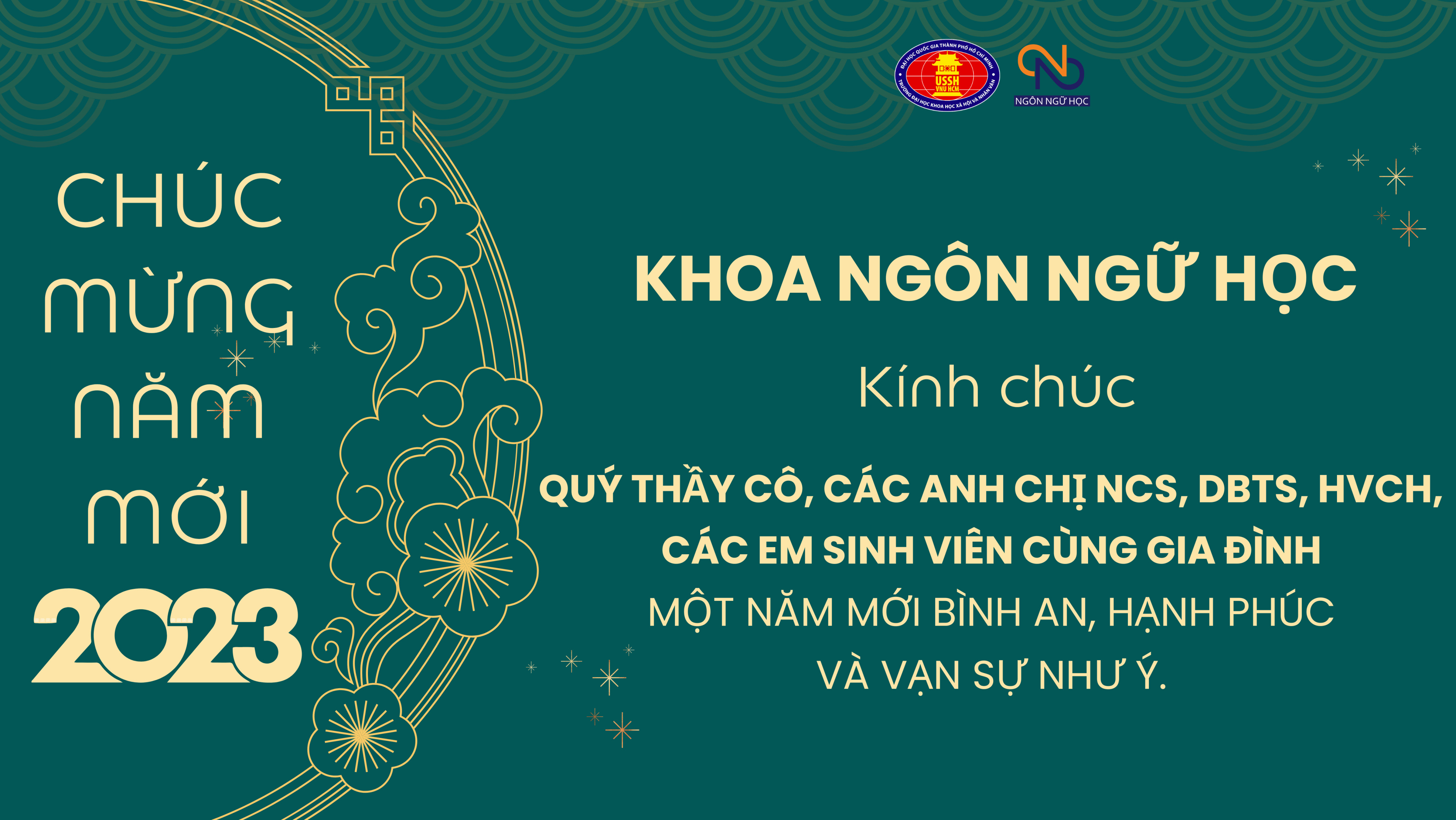 Khoa Ngôn ngữ học (HCMUSSH) chúc mừng năm mới 2023