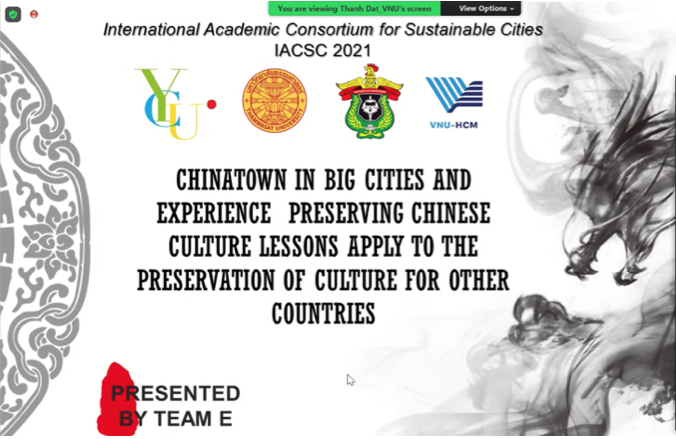 Diễn đàn Sinh viên Quốc tế thuộc mạng lưới IACSC (International Students Forum For IACSC 2021)