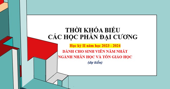 Thời khóa biểu các HP Đại cương SV năm nhất