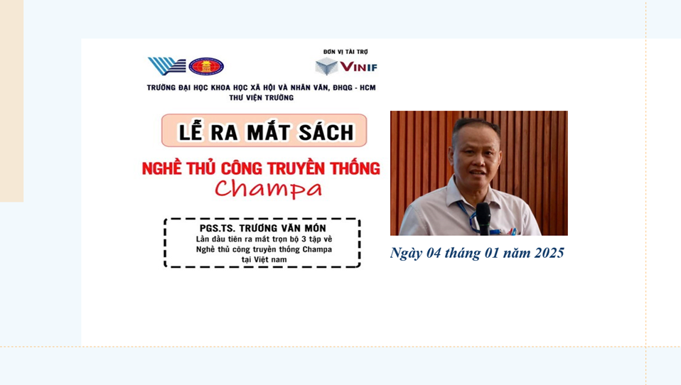 Lễ ra mắt bộ sách "Nghề thủ công truyền thống ChamPa"
