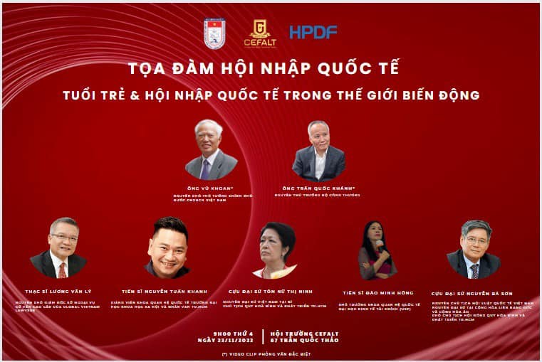 Thông báo tọa đàm hội nhập quốc tế "Tuổi trẻ và Hội nhập quốc tế trong thế giới biến động"