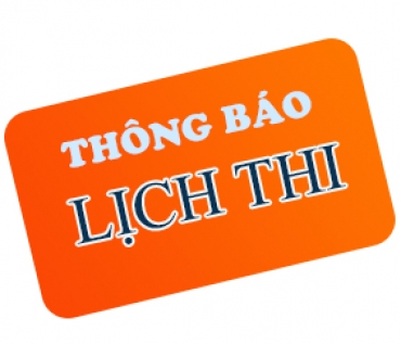 Lịch thi chính thức các môn đại cương học kỳ 2 năm học 2023-2024