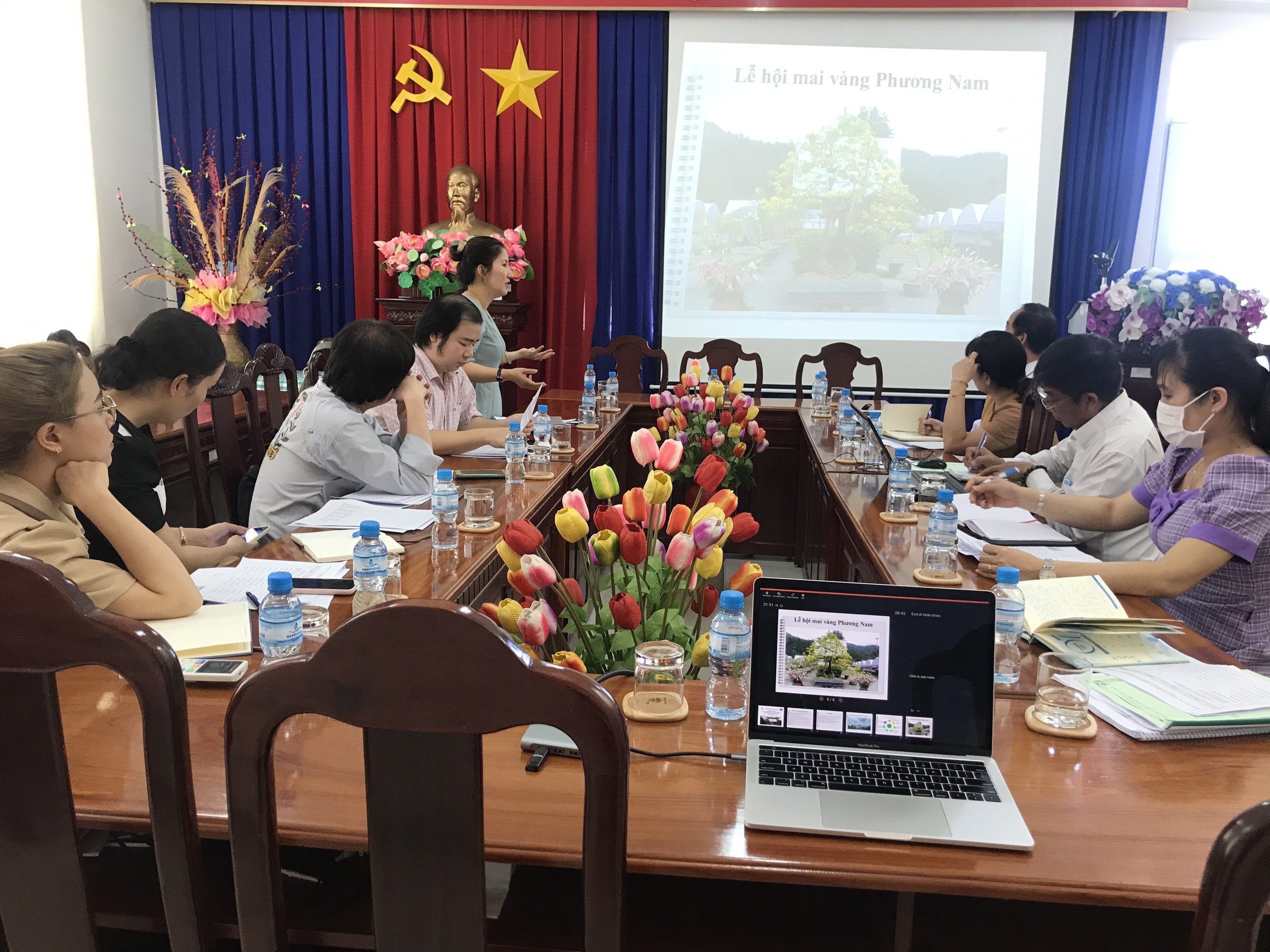 Làm việc với Sở, Ban ngành tỉnh Long An về Đề án Phát triển làng nghề trồng mai xã Tân Tây gắn với phát triển du lịch tỉnh Long An đến năm 2030