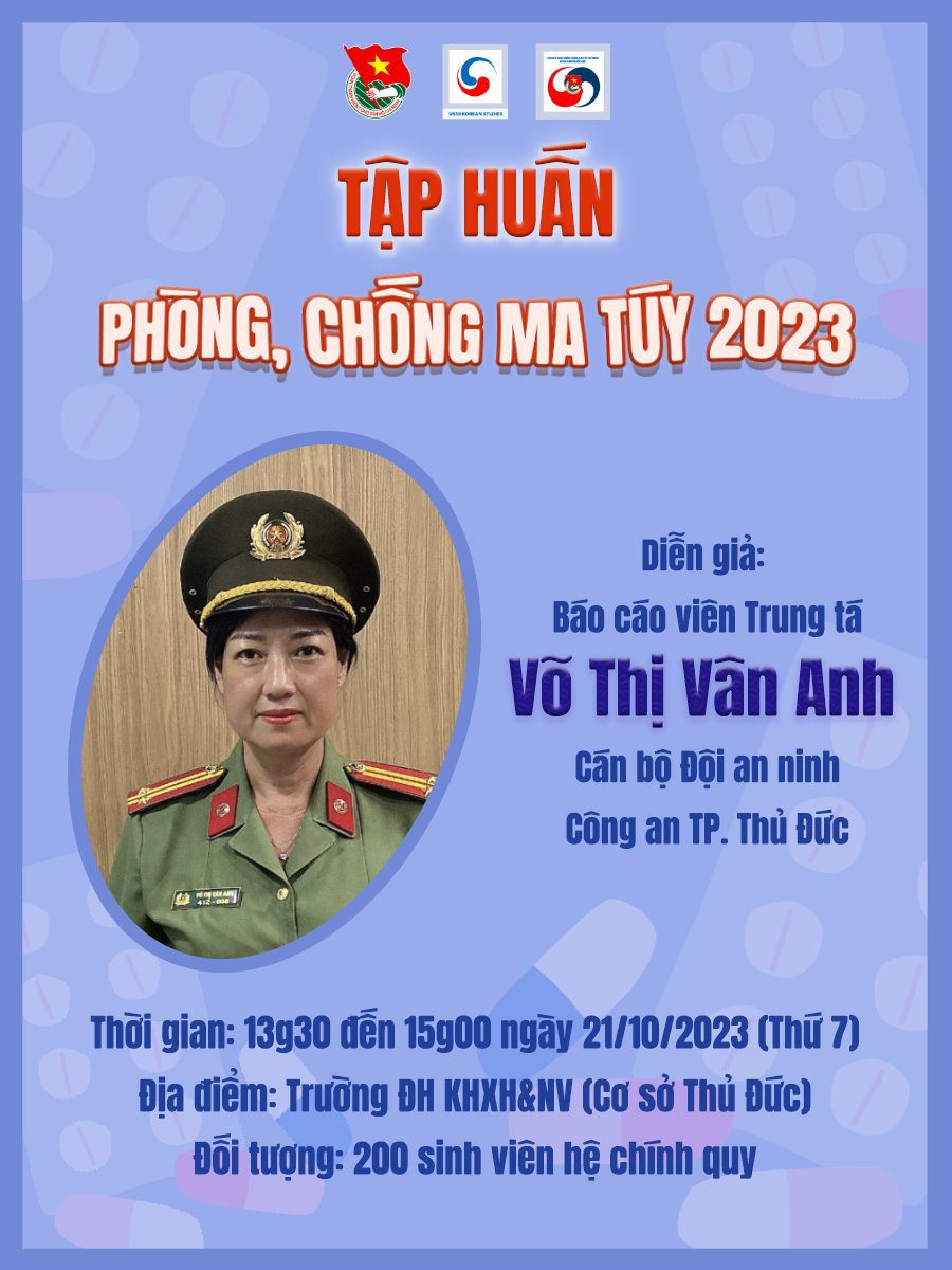 Chương trình Tập huấn Phòng, chống ma túy năm 2023