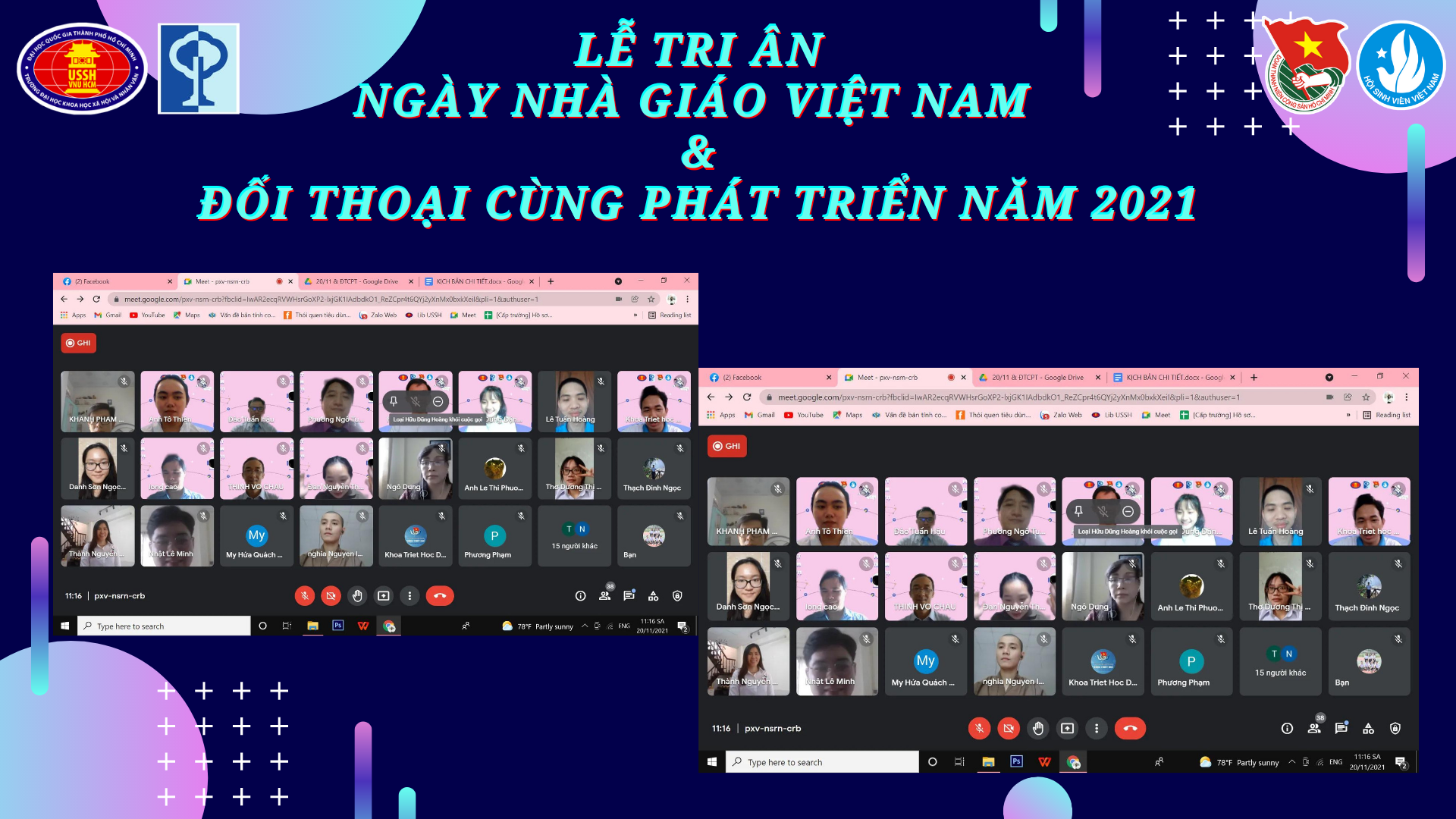 Lễ tri ân Ngày Nhà giáo Việt Nam và Chương trình Đối thoại cùng phát triển năm 2021