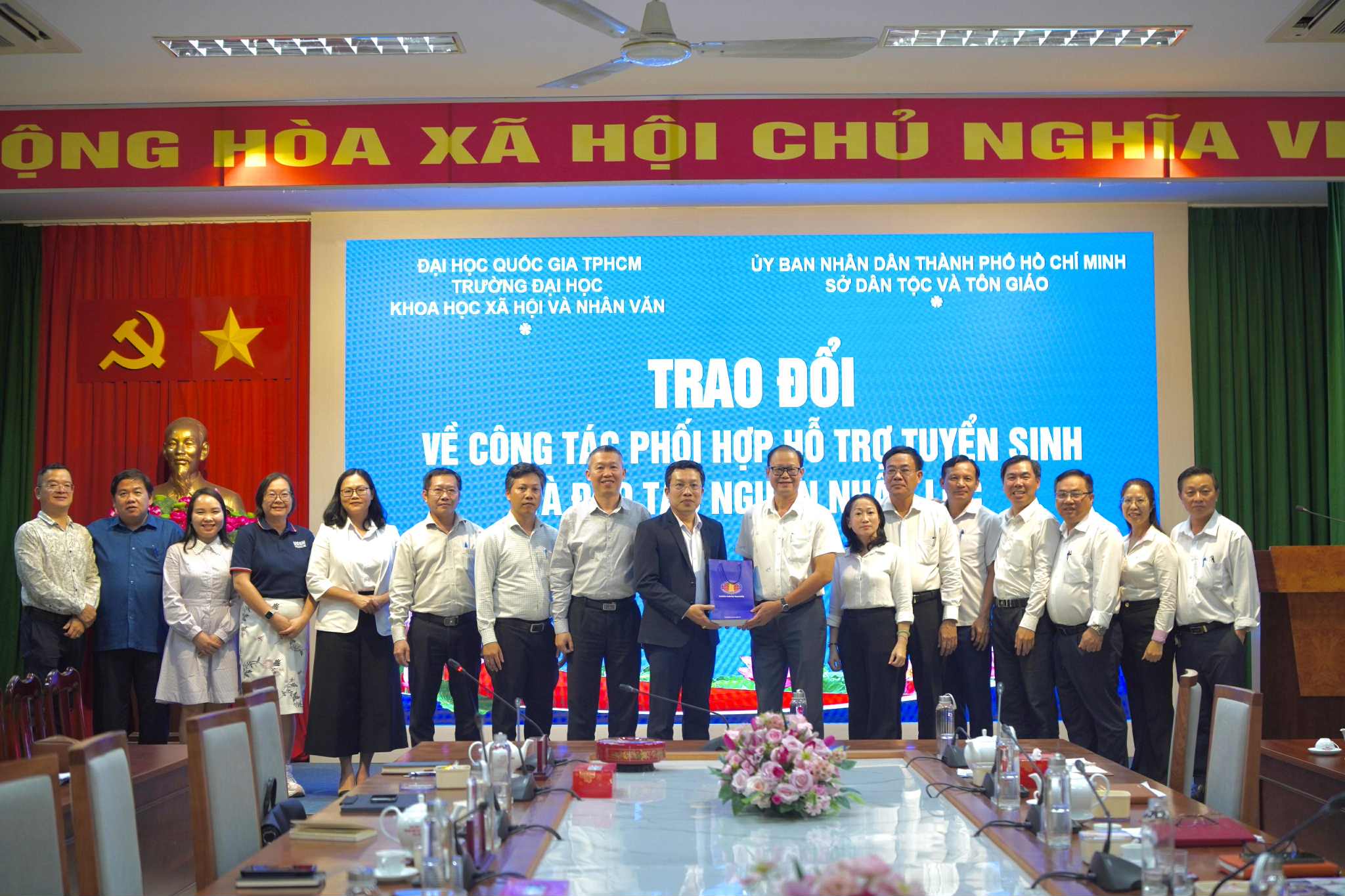 Nhà trường làm việc với Sở Dân tộc Tôn giáo Thành phố Hồ Chí Minh
