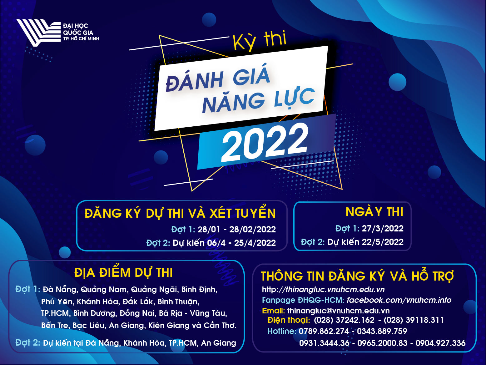 Đăng ký và xét tuyển thi đánh giá năng lực ĐH Quốc gia TP.HCM thế nào?