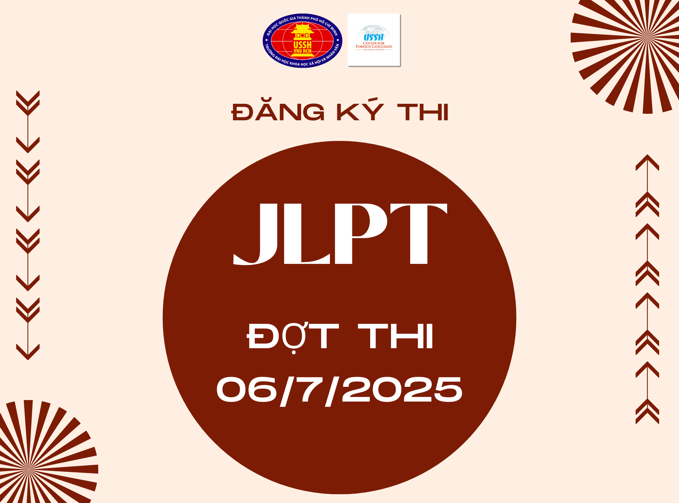 Về việc nhận hồ sơ kỳ thi Năng lực Nhật ngữ (JLPT) 06/7/2025