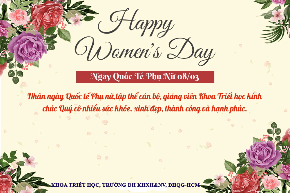 Khoa Triết học chúc mừng ngày Quốc tế Phụ Nữ