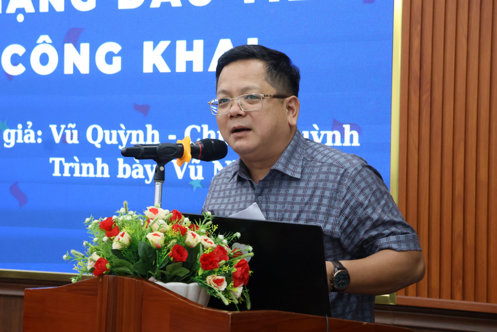 TS. Dương Huy Đức nhấn mạnh tầm quan trọng của báo Đảng trong mọi thời đại - Ảnh: QUỲNH NHƯ
