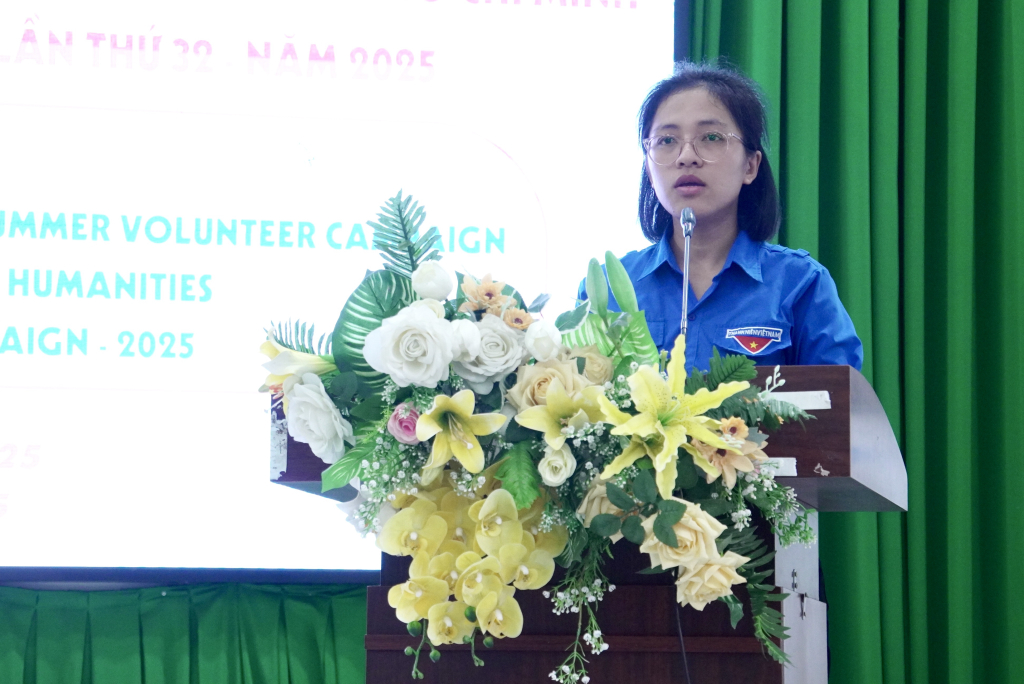 Đồng chí Nguyễn Thị Thanh Thảo khẳng định các hoạt động năm 2024 đã mang lại hiệu quả tích cực cho địa phương - Ảnh: CẨM TÚ