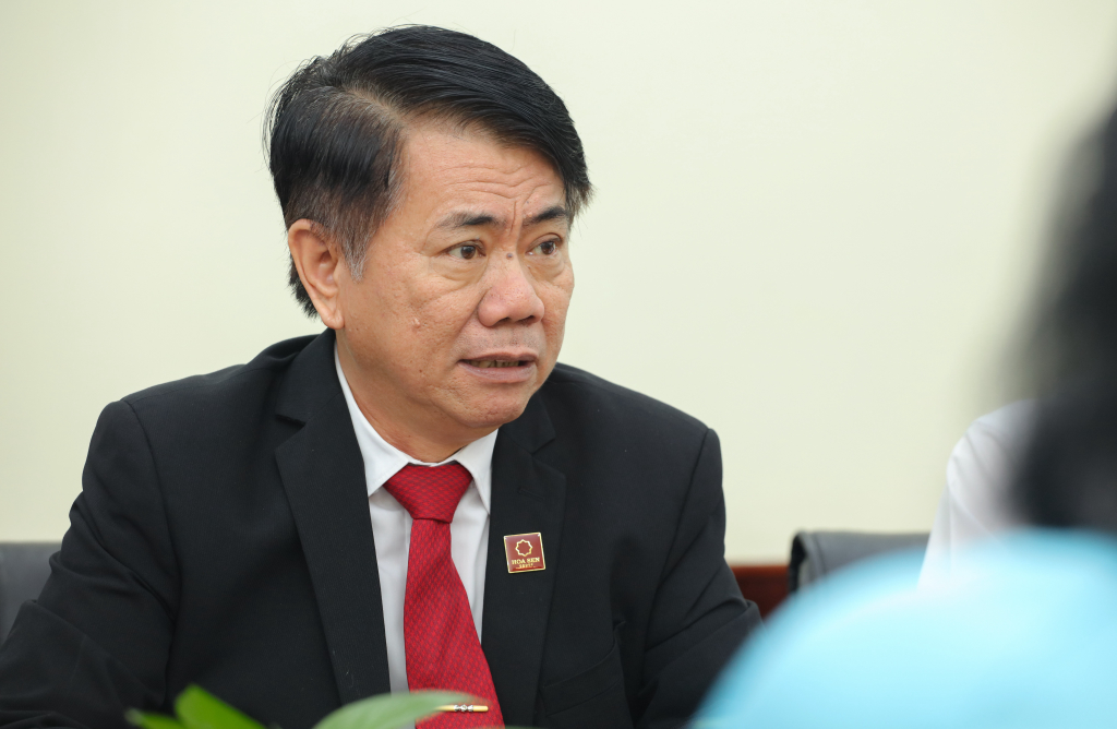 Ông Vũ Văn Thanh khẳng định “Hiền tài là nguyên khí của quốc gia” luôn đúng với mọi thời đại - Ảnh: Lý Nguyên