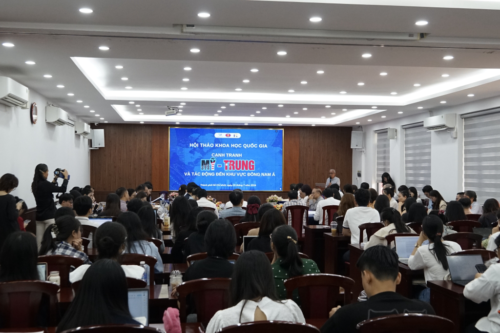 Hội thảo do Khoa Quan hệ Quốc tế tổ chức - Ảnh: Phạm Trí