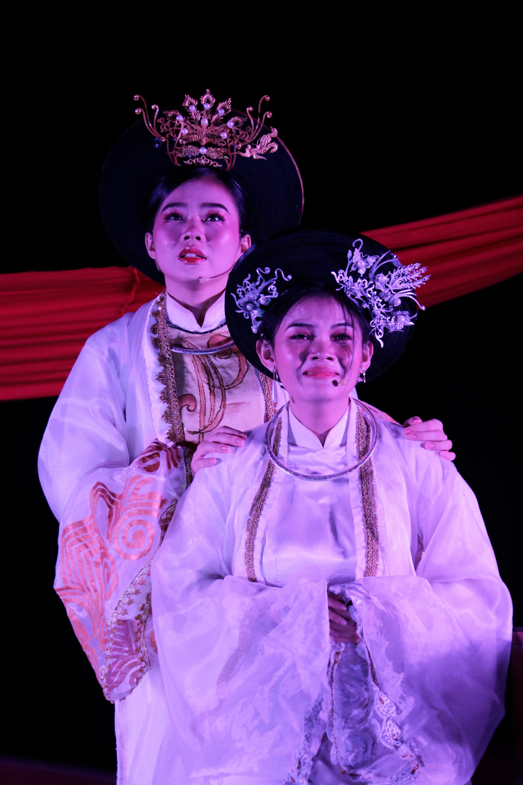 Tái diễn vở cũ, thành viên Đội Kịch CKT được khuyến khích bộc lộ cảm xúc, suy nghĩ để tạo màu sắc riêng cho vai diễn - Ảnh: Đội Kịch CKT