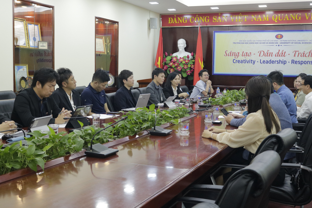 Buổi làm việc đã mở ra nhiều cơ hội trao đổi học thuật, tìm hiểu các hoạt động và tiềm năng hợp tác giữa hai đơn vị - Ảnh: Phương Khanh 