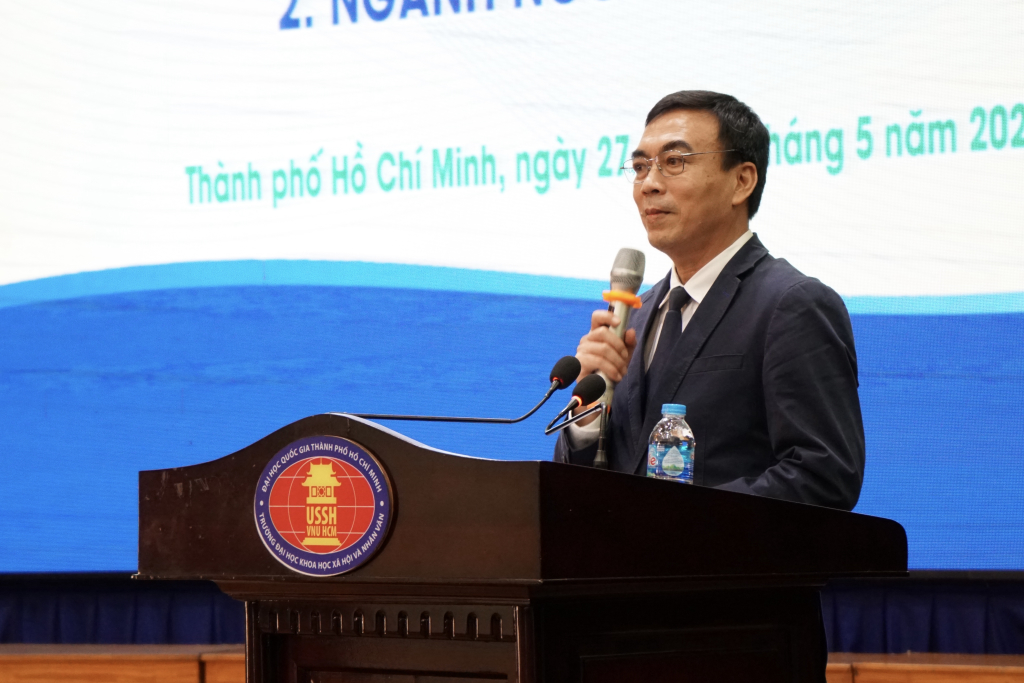 TS. Phạm Tấn Hạ phát biểu tại chương trình - Ảnh: Hoàng Yến