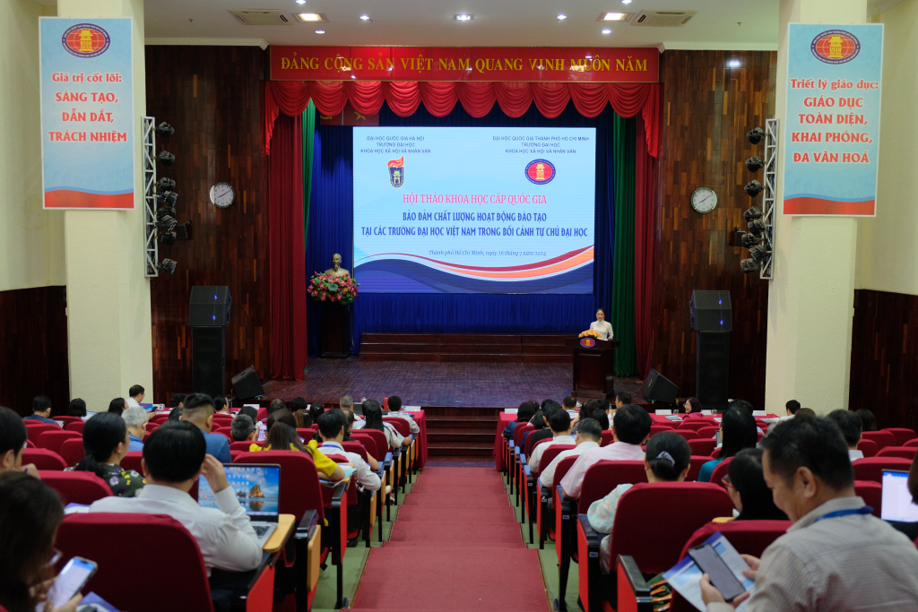 Hội thảo được tổ chức tại hội trường Văn Khoa, phòng D102 và D.201 ĐH KHXH&NV (cơ sở Đinh Tiên Hoàng) - Ảnh: Huyền Linh