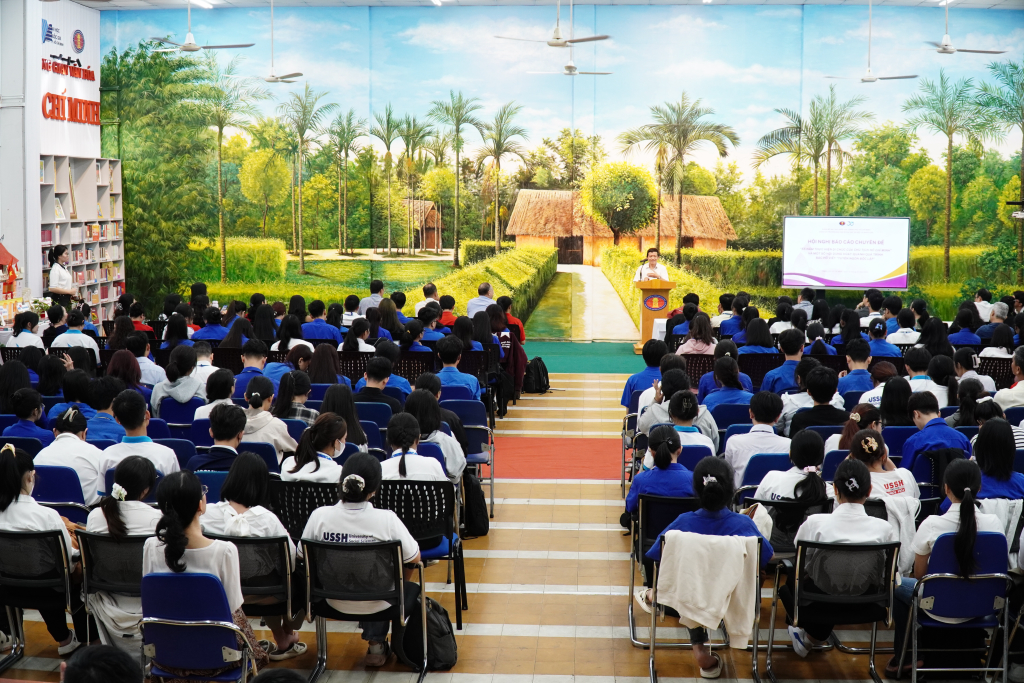 Hội nghị diễn ra tại Không gian văn hóa Hồ Chí Minh – Thư viện Trường ĐH KHXH&NV (cơ sở Thủ Đức) - Ảnh Phạm Trí