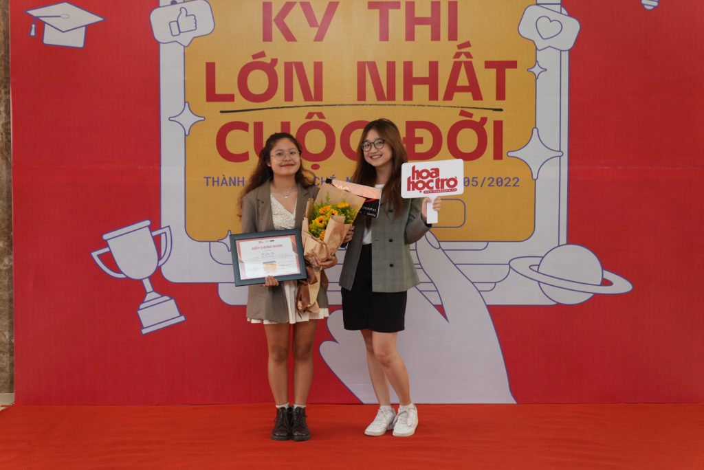 Joon Na tại Lễ Trao giải cuộc thi "Kỳ thi lớn nhất cuộc đời" - Ảnh: NVCC
