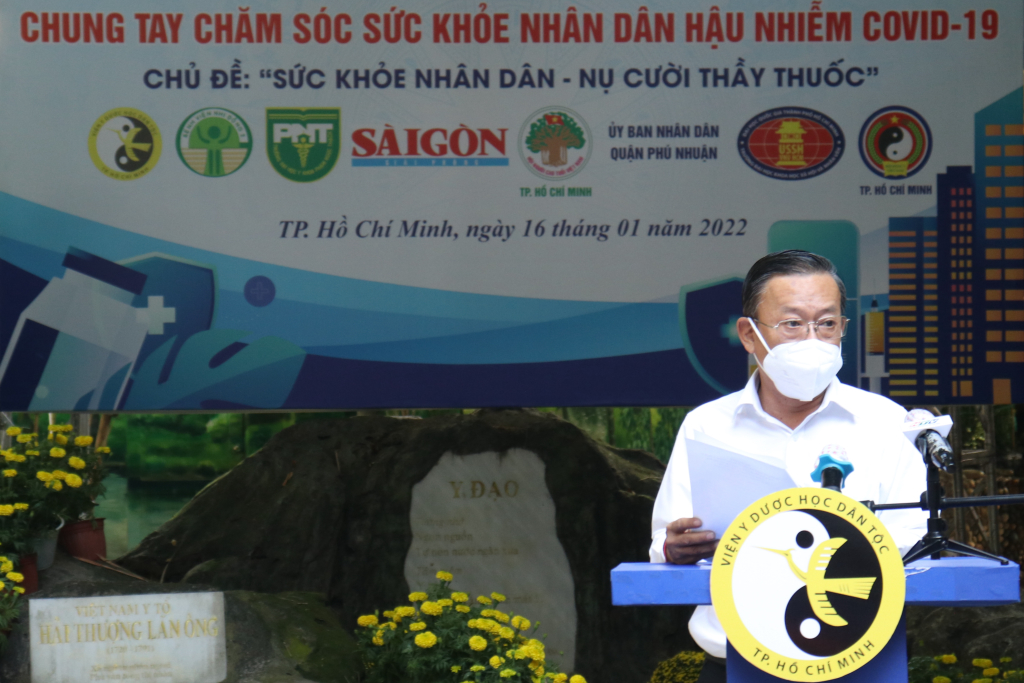 Đồng chí Nguyễn Hữu Hiệp phát biểu tại buổi lễ - Ảnh: Yến Nhi