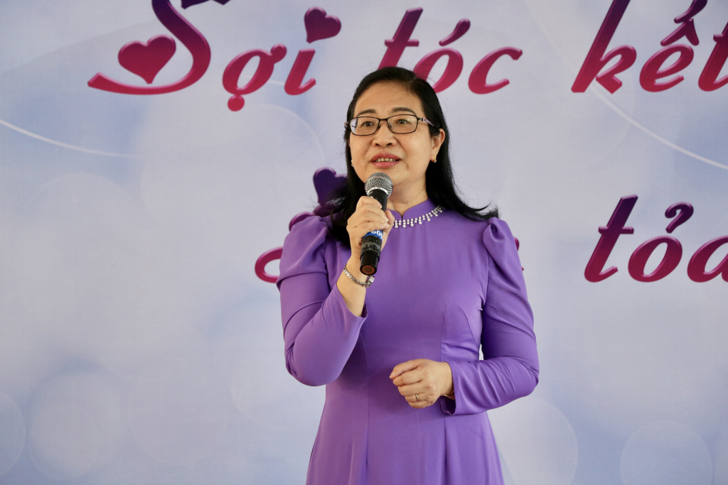 TS. Lê Thị Ngọc Điệp hy vọng chương trình góp phần mang niềm vui, sự lạc quan đến với các bệnh nhân ung thư - Ảnh: Mỹ Hân 