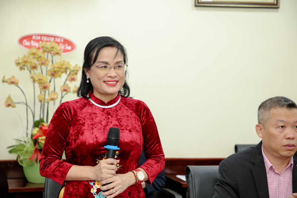 PGS. TS Ngô Thị Phương Lan hy vọng hai bên sẽ cùng đồng hành và hợp tác hướng tới sự phát triển bền vững và tốt đẹp của xã hội - Ảnh: Lý Nguyên