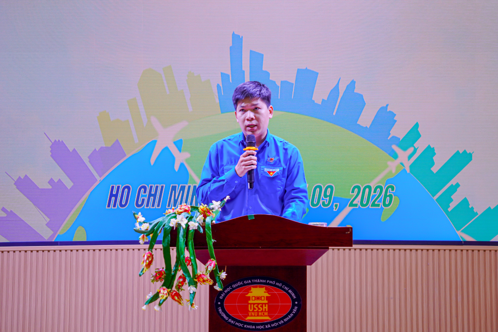 Đồng chí Nguyễn Huỳnh Minh Phúc nhấn mạnh, hội nhập không còn là lựa chọn mà trở thành năng lực cần có - Ảnh: ĐÌNH VINH